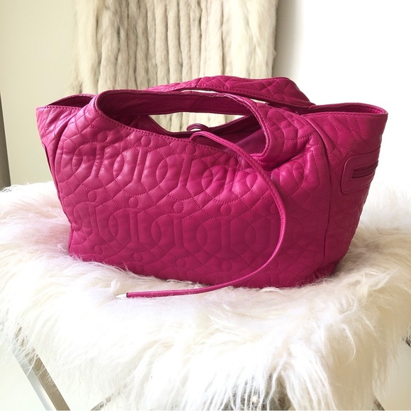 Donald Pliner Quilted Leather Handbag - Picture 3 of 15
